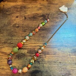 Vintage M. Haskell Bohemian Chunky Mixed Bead Necklace